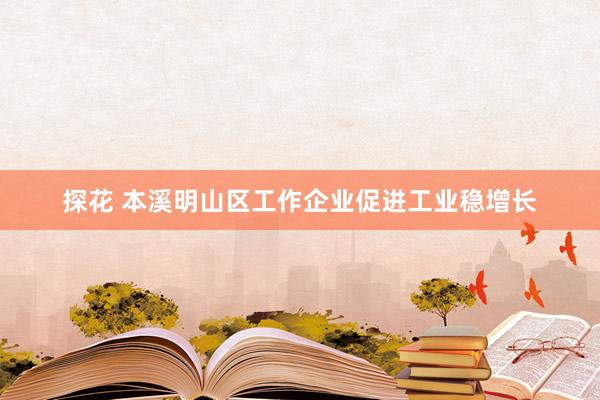 探花 本溪明山区工作企业促进工业稳增长