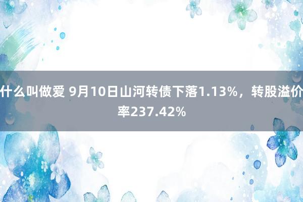 什么叫做爱 9月10日山河转债下落1.13%，转股溢价率237.42%