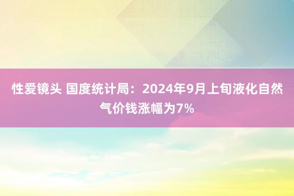 性爱镜头 国度统计局：2024年9月上旬液化自然气价钱涨幅为7%