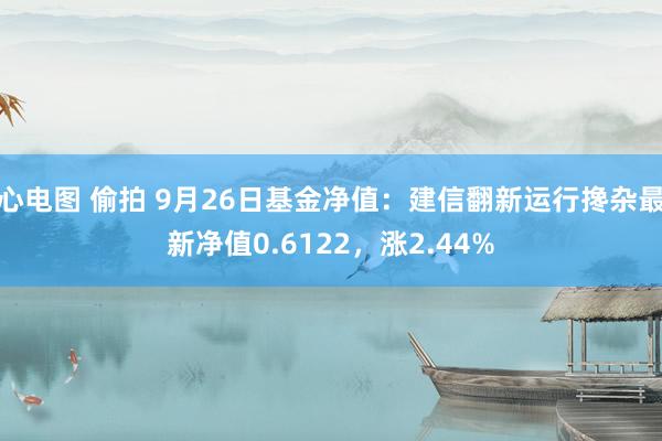 心电图 偷拍 9月26日基金净值：建信翻新运行搀杂最新净值0.6122，涨2.44%