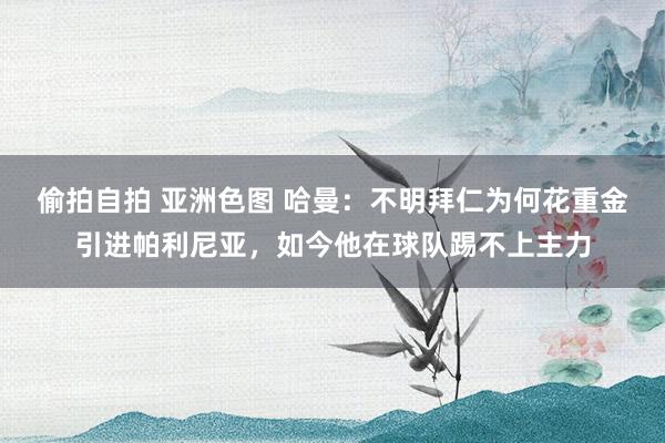 偷拍自拍 亚洲色图 哈曼：不明拜仁为何花重金引进帕利尼亚，如今他在球队踢不上主力