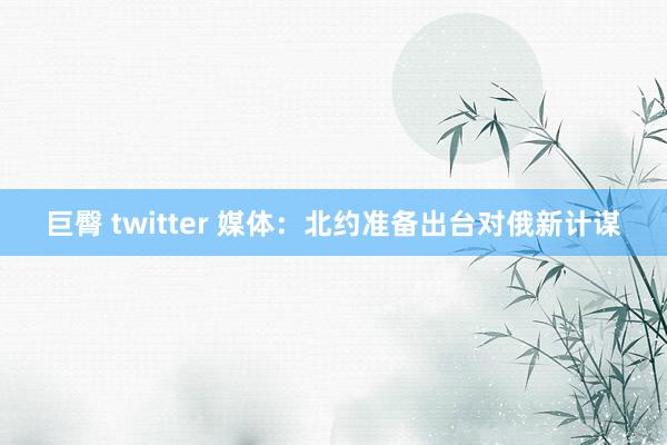 巨臀 twitter 媒体：北约准备出台对俄新计谋