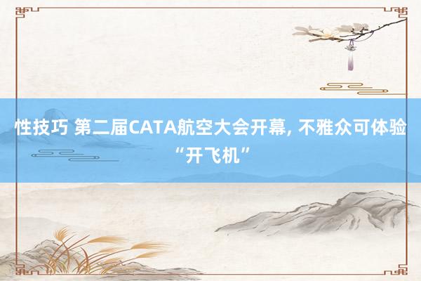 性技巧 第二届CATA航空大会开幕， 不雅众可体验“开飞机”