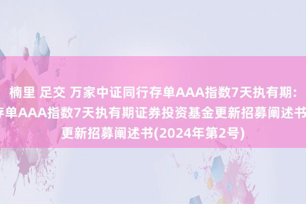 楠里 足交 万家中证同行存单AAA指数7天执有期: 万家中证同行存单AAA指数7天执有期证券投资基金更新招募阐述书(2024年第2号)