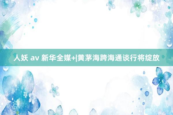 人妖 av 新华全媒+|黄茅海跨海通谈行将绽放