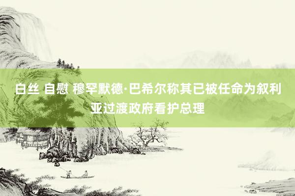 白丝 自慰 穆罕默德·巴希尔称其已被任命为叙利亚过渡政府看护总理