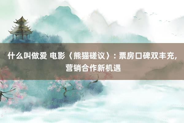 什么叫做爱 电影〈熊猫磋议〉: 票房口碑双丰充， 营销合作新机遇