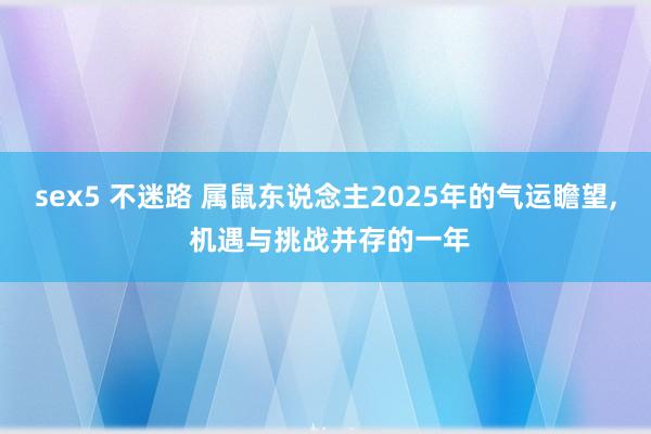 sex5 不迷路 属鼠东说念主2025年的气运瞻望， 机遇与挑战并存的一年